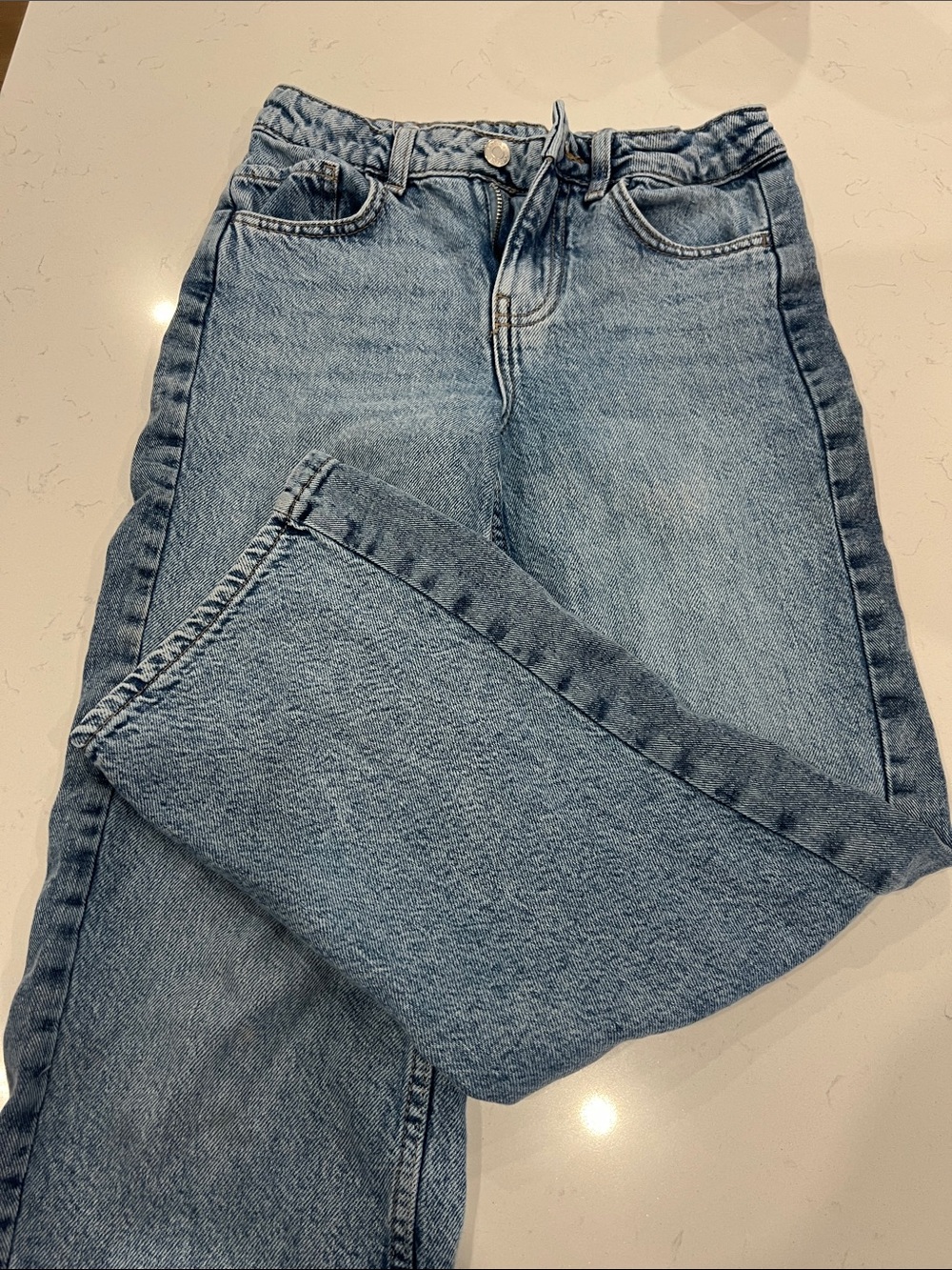 Source Unknown Light Blue Kids Jeans - Straight Leg Denim